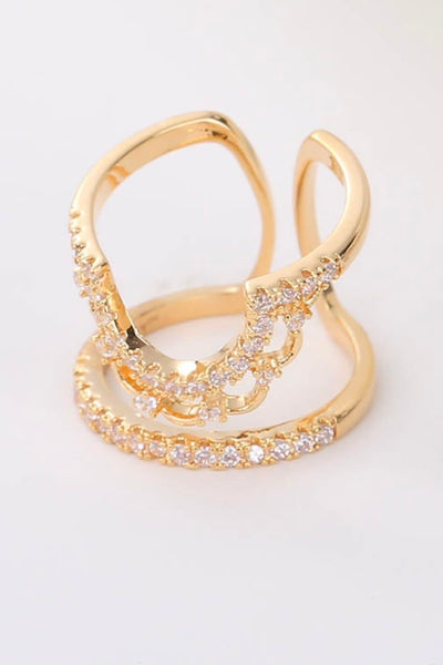 Maila - Luna Nail Ring Gold