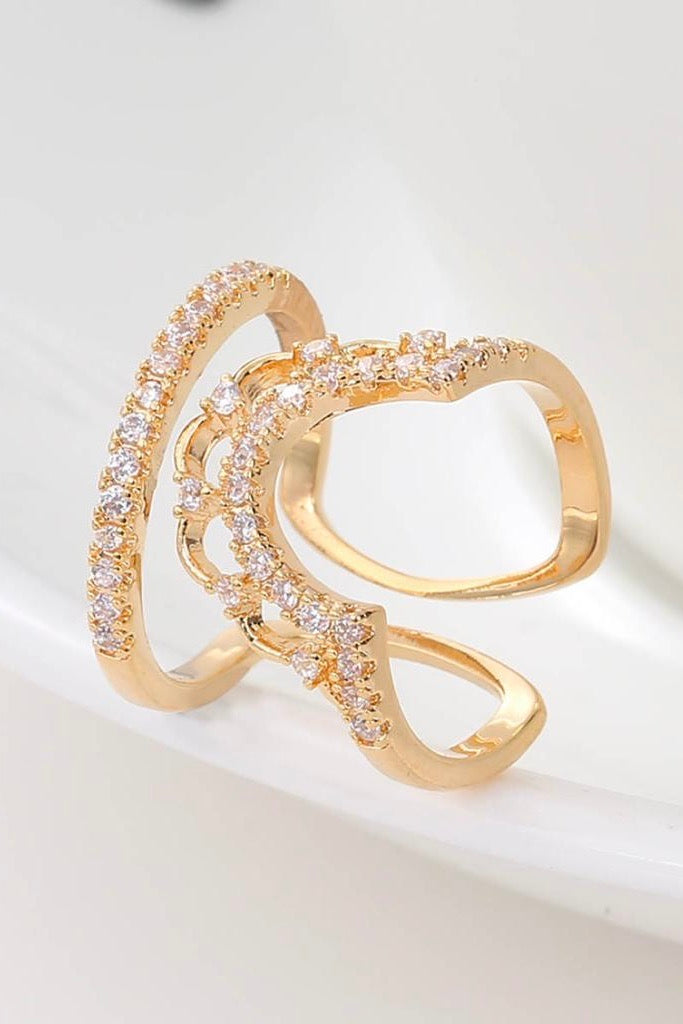 Maila - Luna Nail Ring Gold