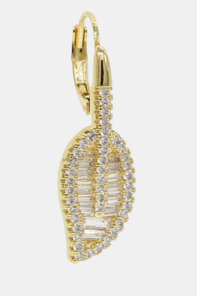 Shiloh Leaf Earring Gold
