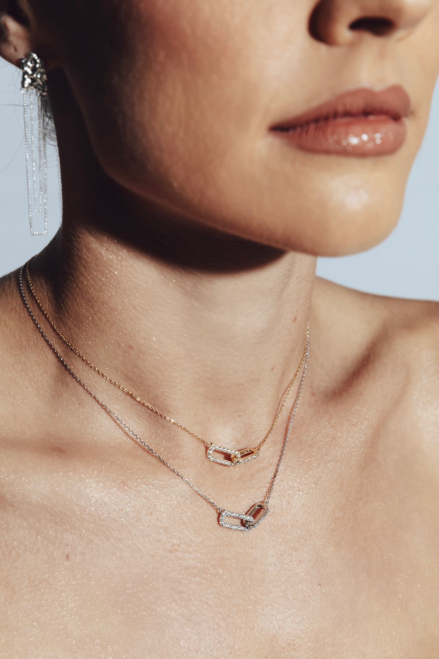 Friendship Chain Link Necklace Gold