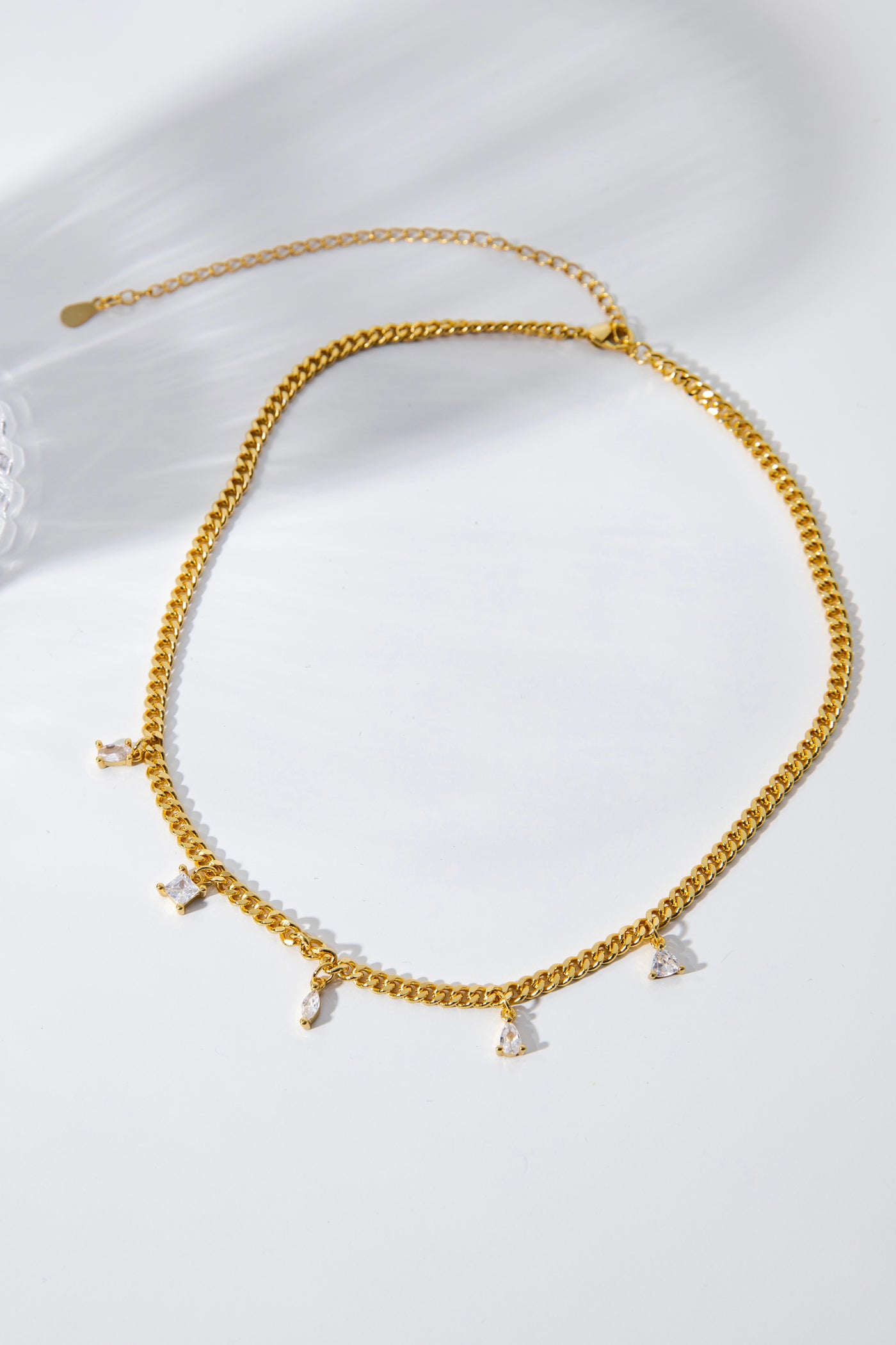 Cubana White Stone Necklace